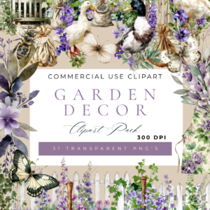 Garden Décor Clipart Pack