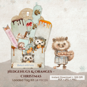 Hedgehugs & Oranges – Loaded Tag Kit (28 Pieces)