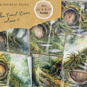 Hidden Forest Doors Junk Journal Pages Volume 2