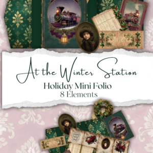 At the Winter Station – Holiday Mini Folio (8 Elements)