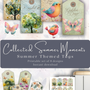 Collected Summer Moments – Summer Themed Tags (Printable)