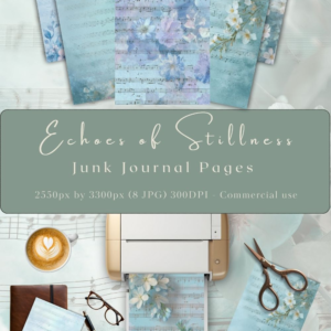 Echoes of Stillness – Music Junk Journal Pages
