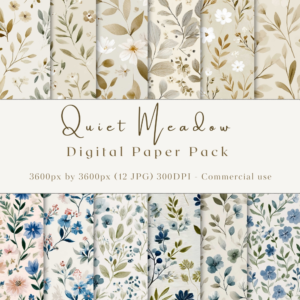 Quiet Meadow – Digital Paper Pack