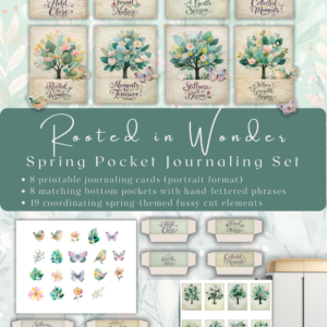 Rooted in Wonder – Spring Pocket Journaling Set