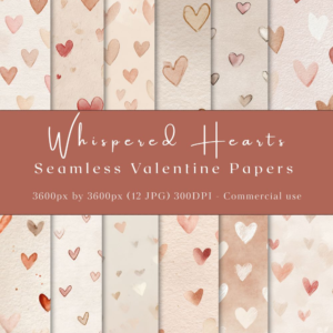 Whispered Hearts – Seamless Valentine Papers