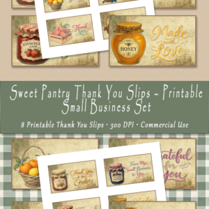 Sweet Pantry Thank You Slips – Printable Small Business