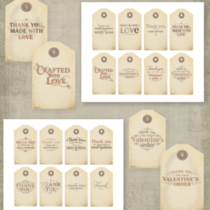 Vintage Small Business Thank You Tags