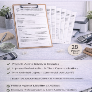 Professional Pet Grooming Legal & Client Documentation Pack