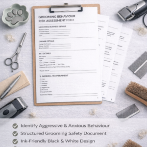 Grooming Behavior Risk Assessment Form A4 PDF