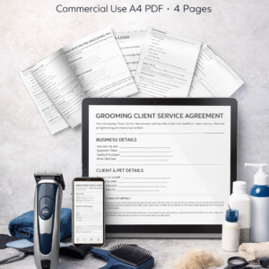 Grooming Client Service Agreement – Professional A4 PDF