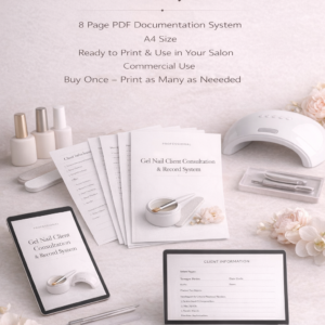 Professional Gel Nail Client Consultation & Record System